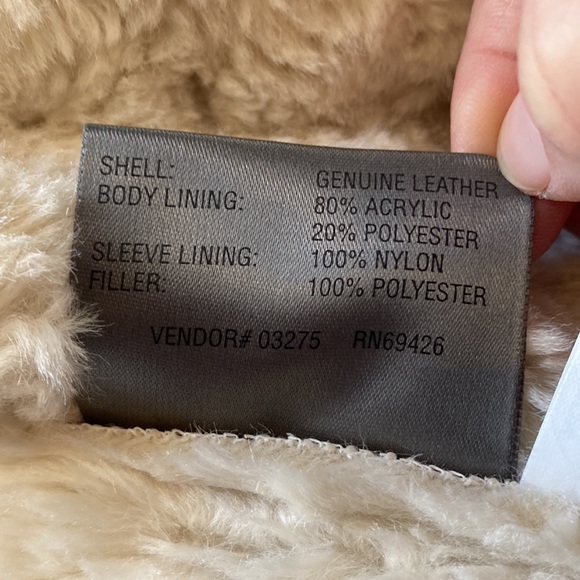 Wilsons Leather Maxima Suede Lavender Faux Fur Trim Lining Jacket 90s Y2K Size S - Picture 12 of 16